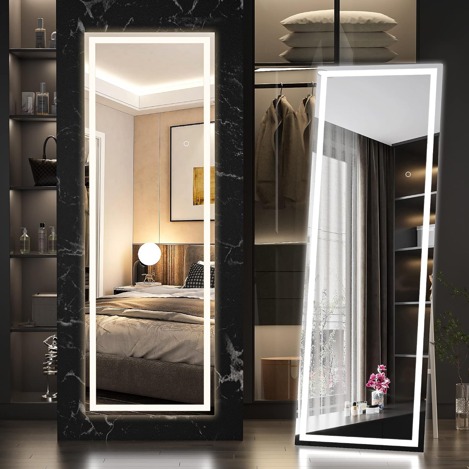 Hasipu LED Full Length Mirrors with Light KM-LED14140