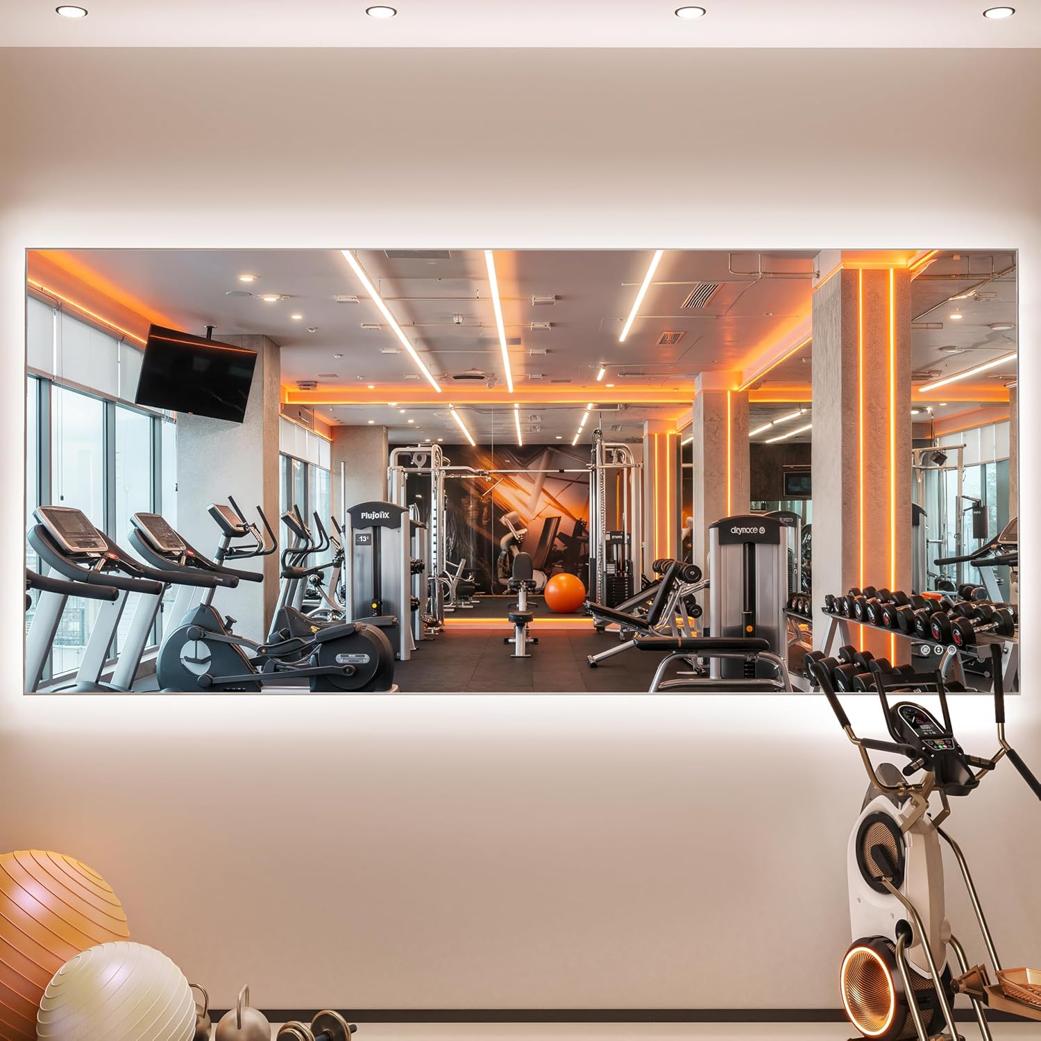 Hasipu Large Frameless Yoga Mirror KM-MIR-R