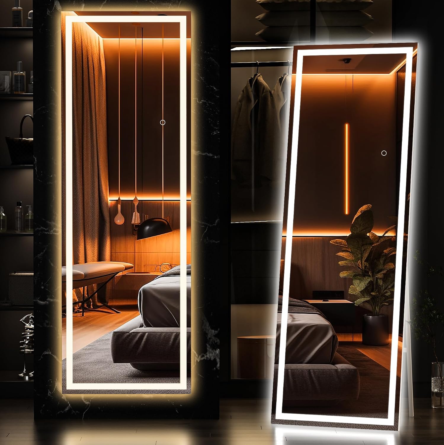 Hasipu LED Full Length Mirrors with Light KM-LED14140