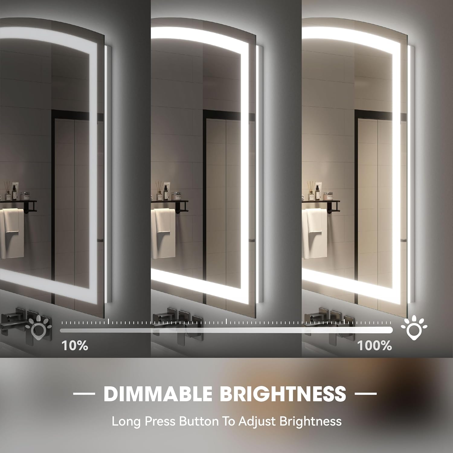 Hasipu Arch LED Bathroom Mirrors with Light KM-SXYS
