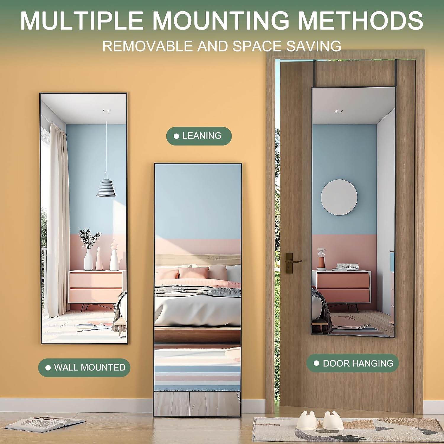 Hasipu Over-the-Door Mirrors Full Length GM006
