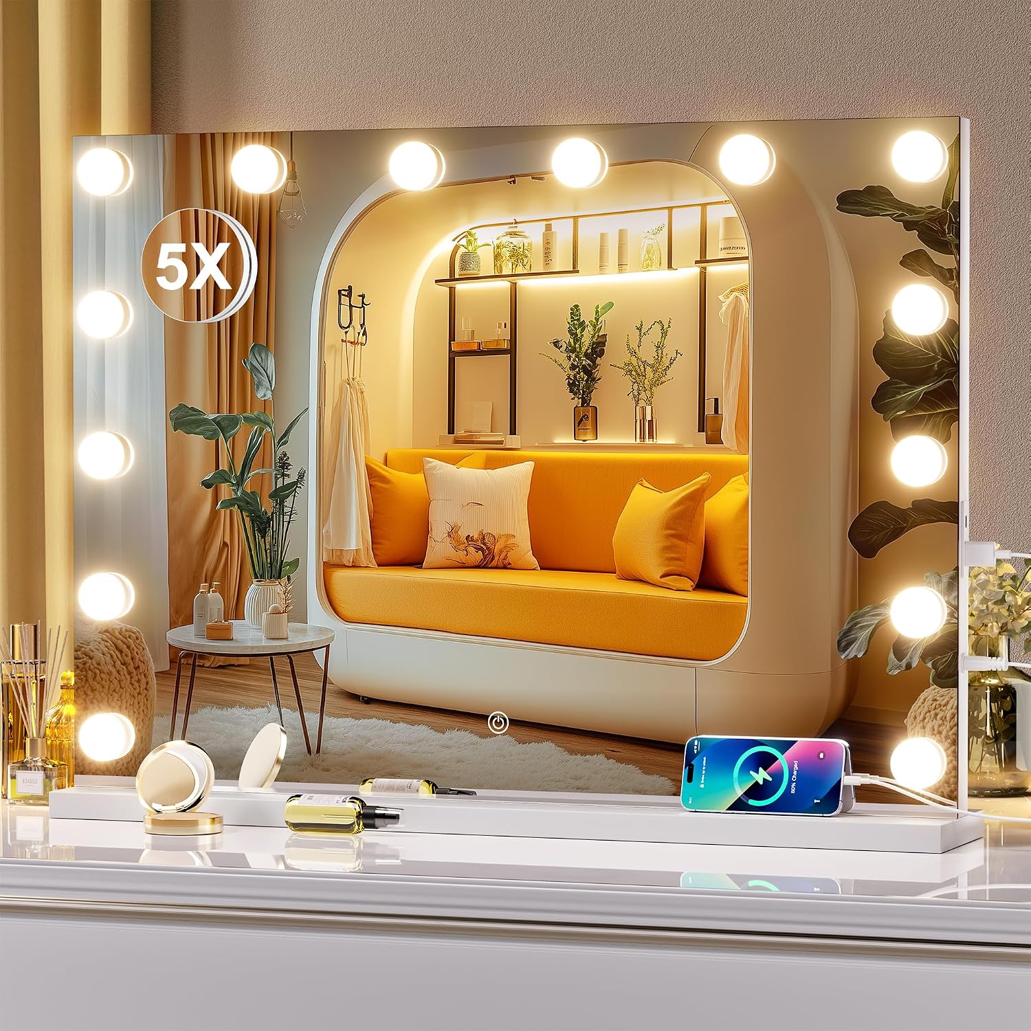 Hasipu Hollywood Vanity Makeup Mirror HA-KM-HLW1