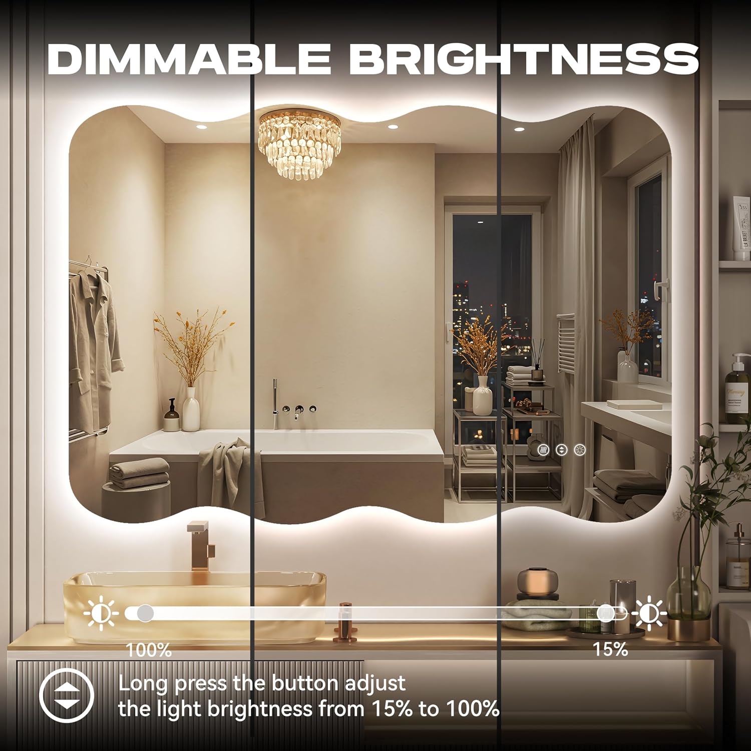 Hasipu Decorative Wall Mirror KM-QJ-WAVE