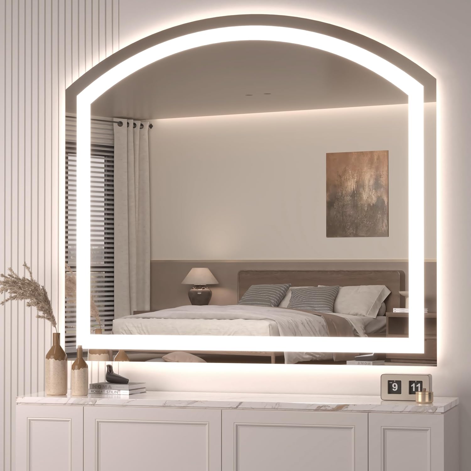 Hasipu Arch LED Bathroom Mirrors with Light KM-SXYS
