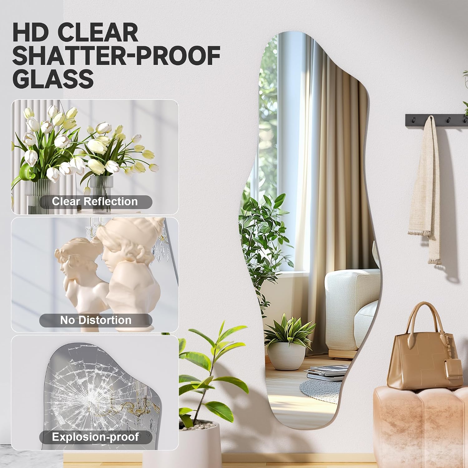 Hasipu Irregular Wall Mirror KM-BGZ50140
