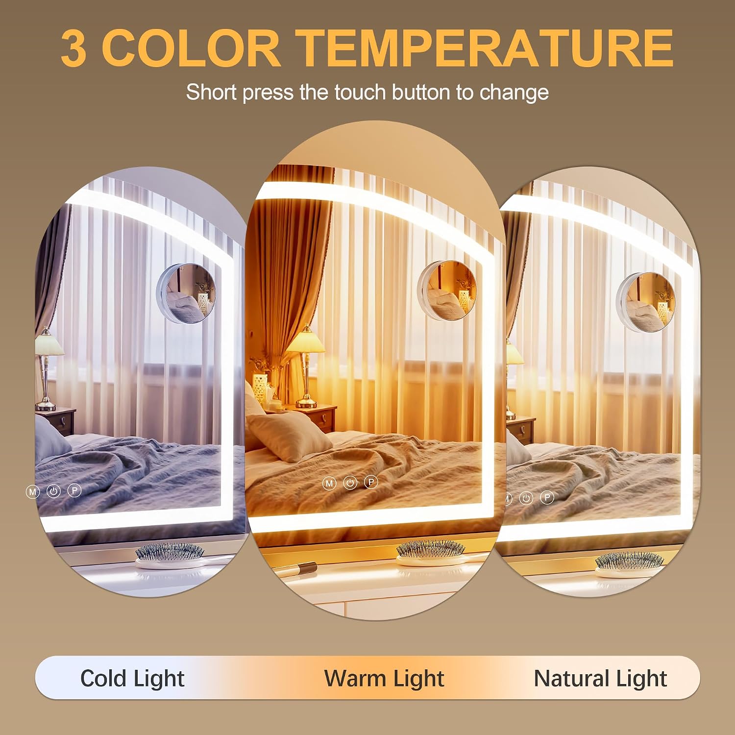 Hasipu Arched LED Vanity Mirror with Lights HZ023