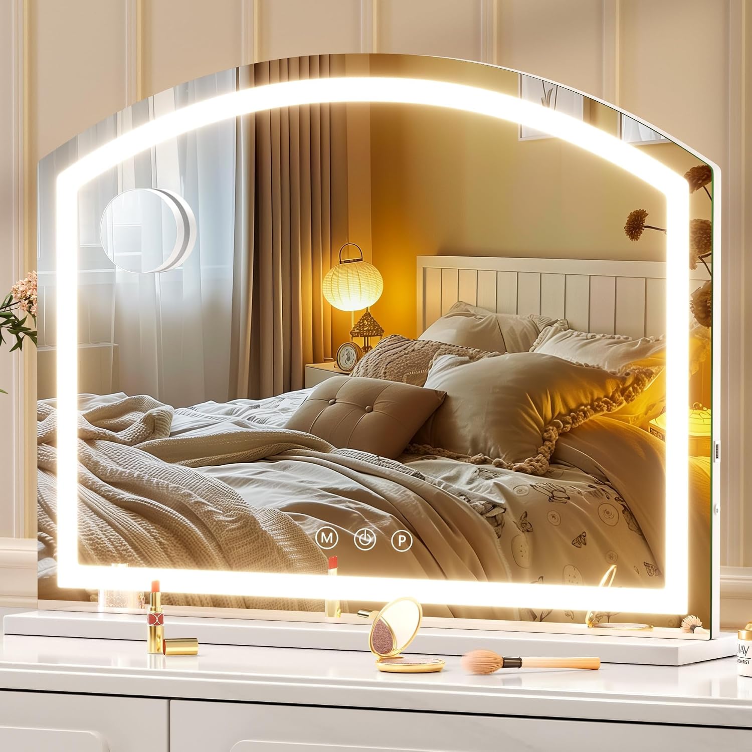 Hasipu Arched LED Vanity Mirror with Lights HZ023