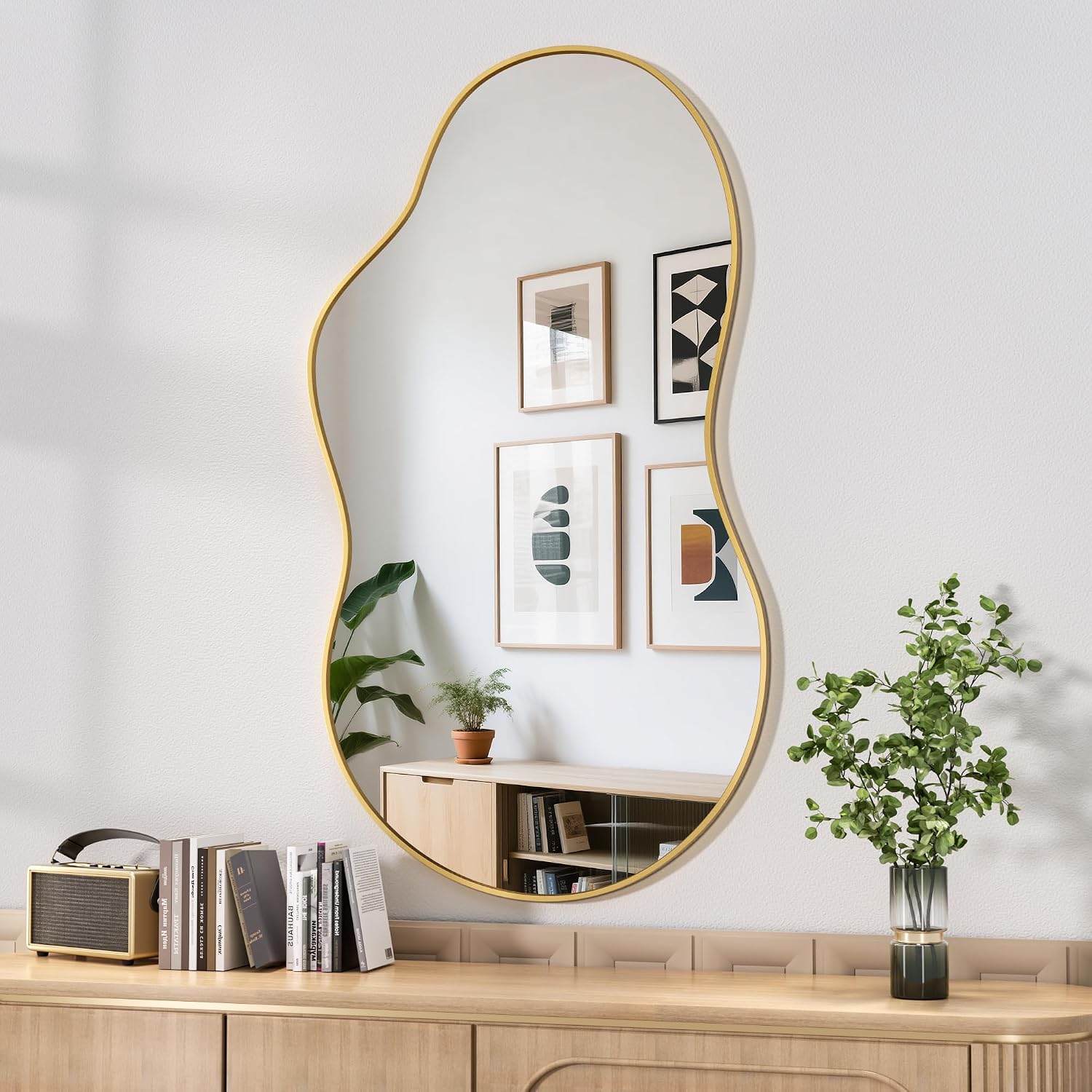 Hasipu Asymmetrical Irregular Mirror KM-BGZ66116