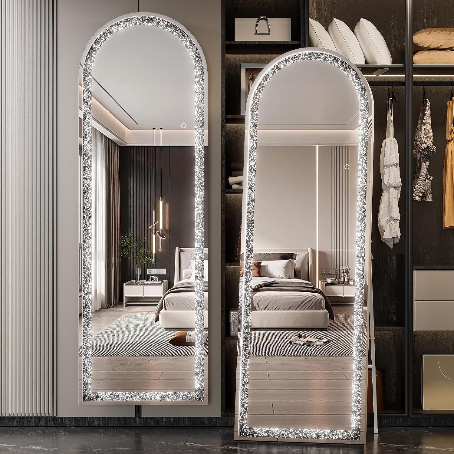 Hasipu LED Diamond Full-length Mirror KM-DIAC-FLB
