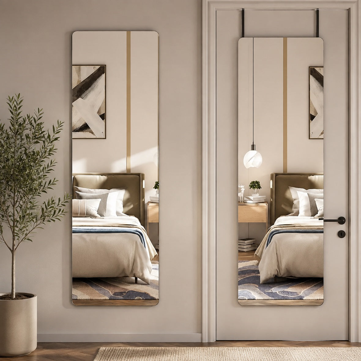 Hasipu Full Length Mirror Over-the-Door Mirror GM007R