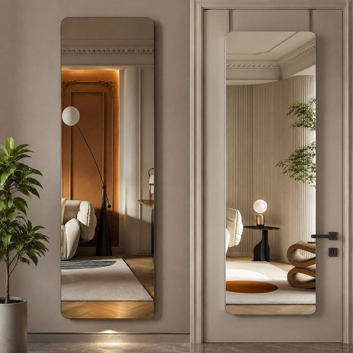 Hasipu Full Length Mirror Over-the-Door Mirror GM007R