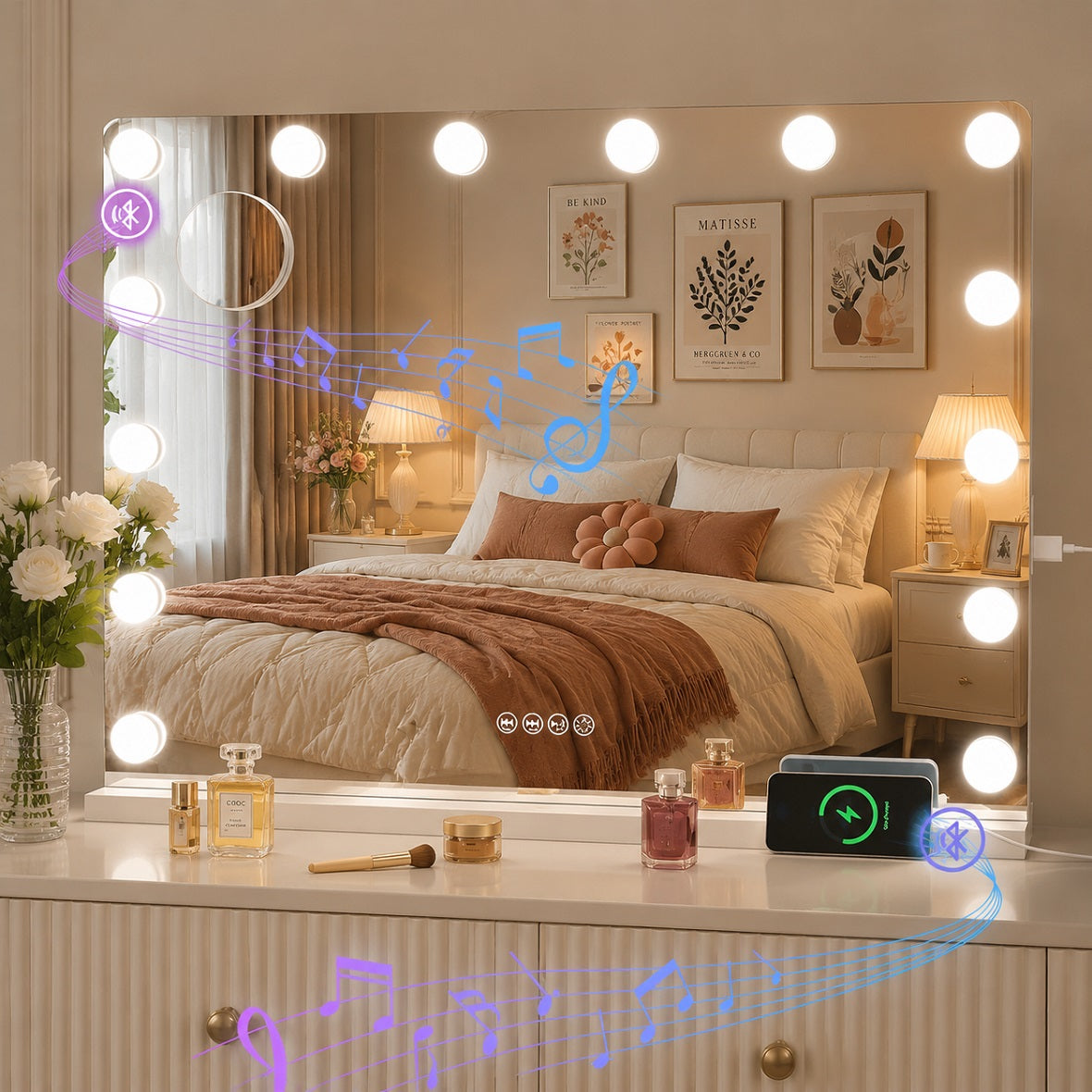 Hasipu Hollywood Vanity Makeup Mirror HA-KM-HLW1