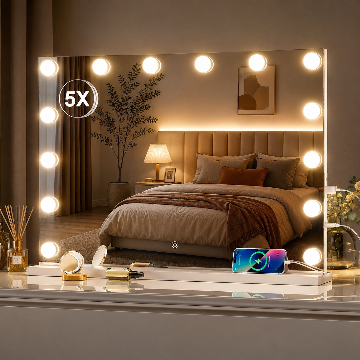 Hasipu Hollywood Vanity Makeup Mirror HA-KM-HLW1