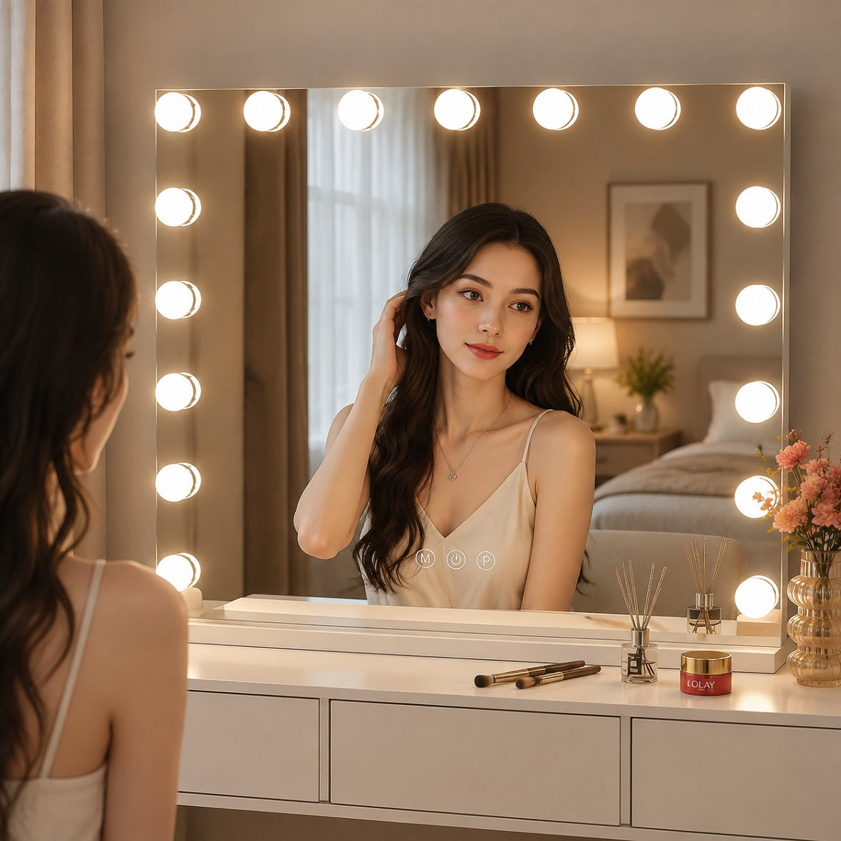 Hasipu LED Vanity Makeup Hollywood Mirror HLW010S