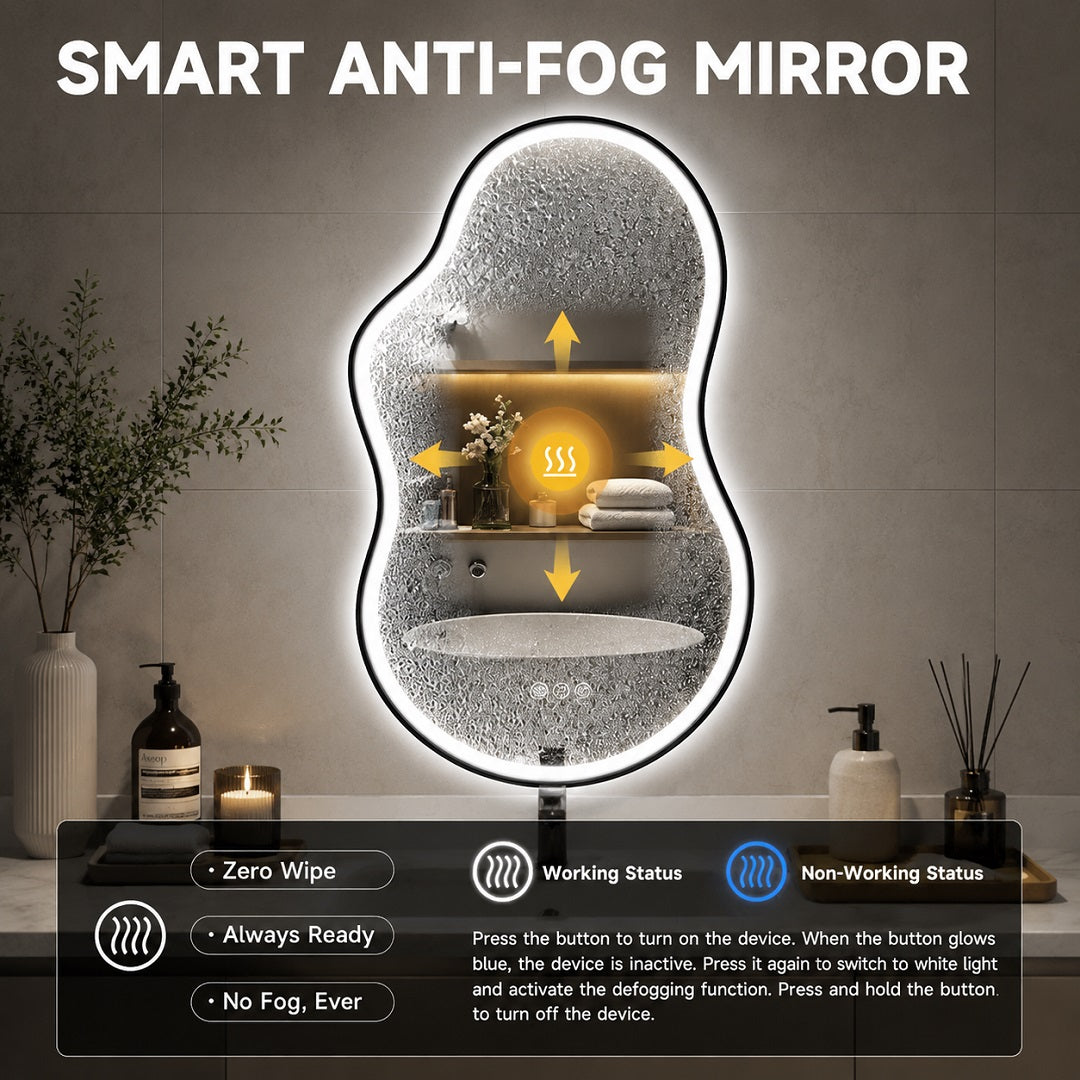 Hasipu LED Irregular Mirrors with Light KM-BGZ