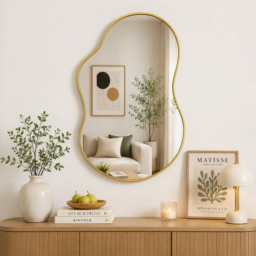 Hasipu Wall Asymmetrical Irregular Mirror KM-BGZ6090