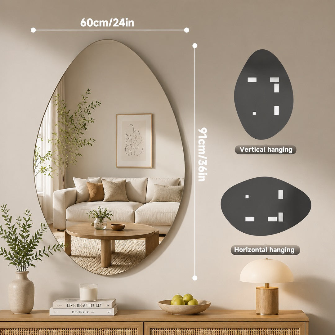 Hasipu Irregular Asymmetrical Mirror KM-BGZ9160