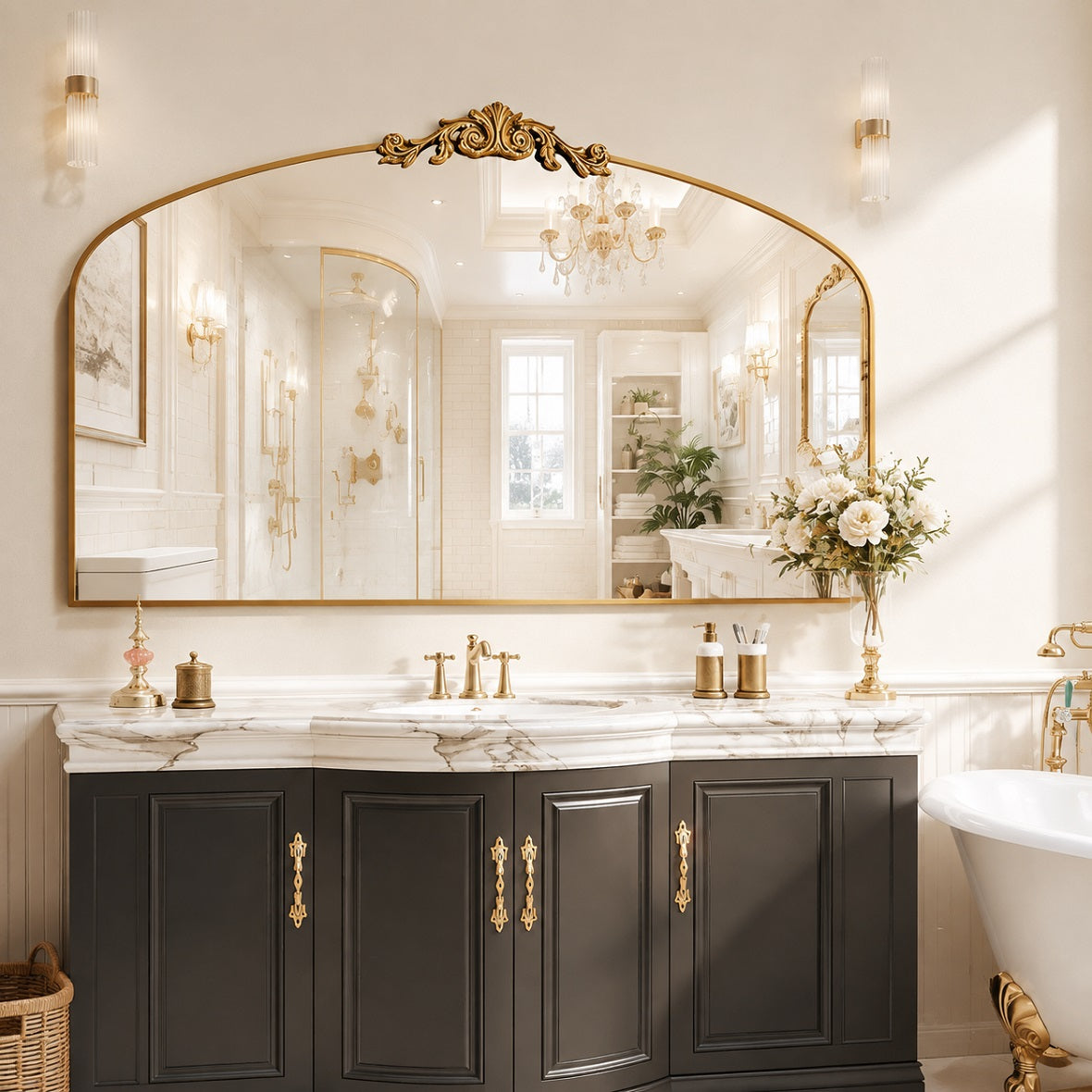 Hasipu Gold Vintage Decorative Mirror KM-LK