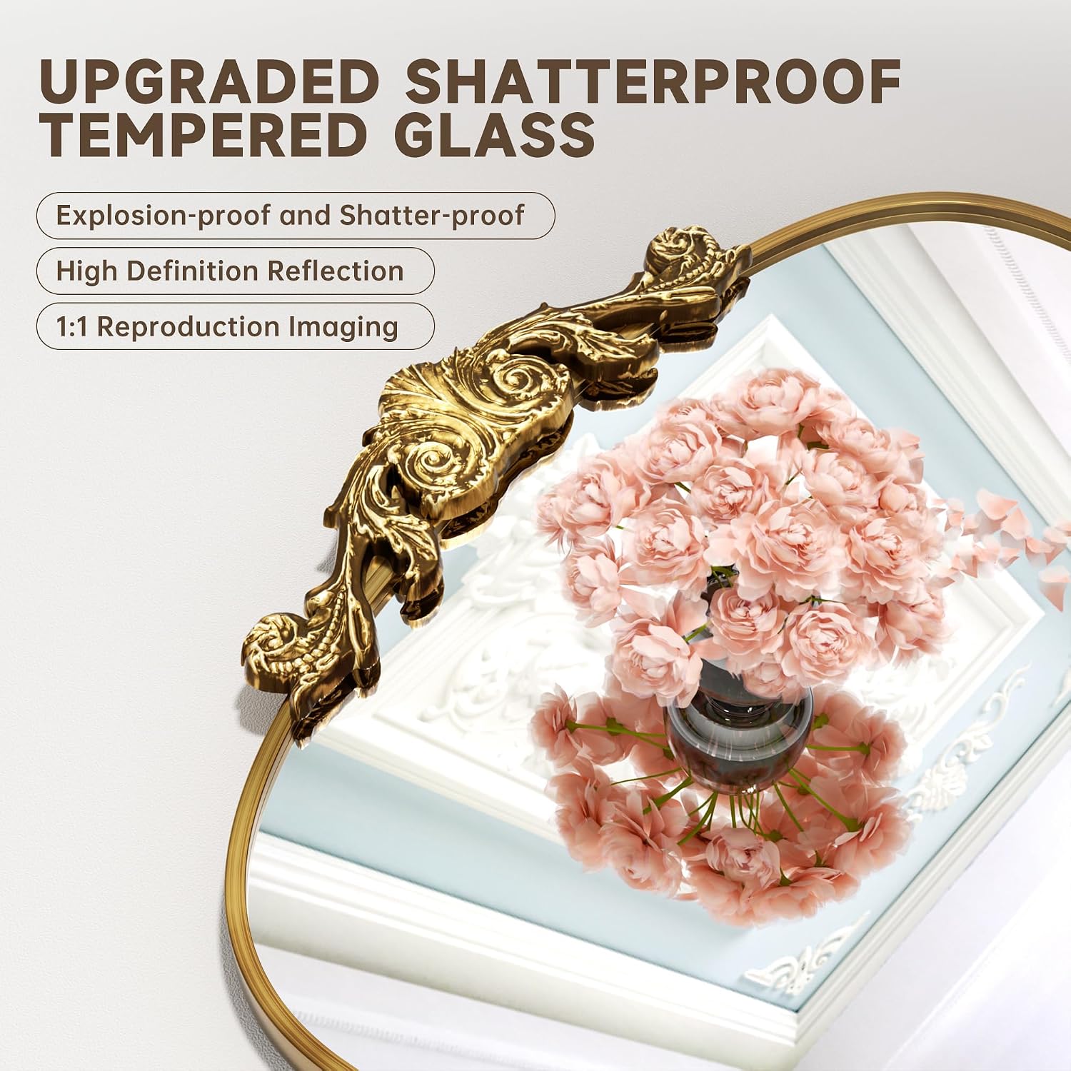Hasipu Gold Vintage Decorative Mirror KM-LK