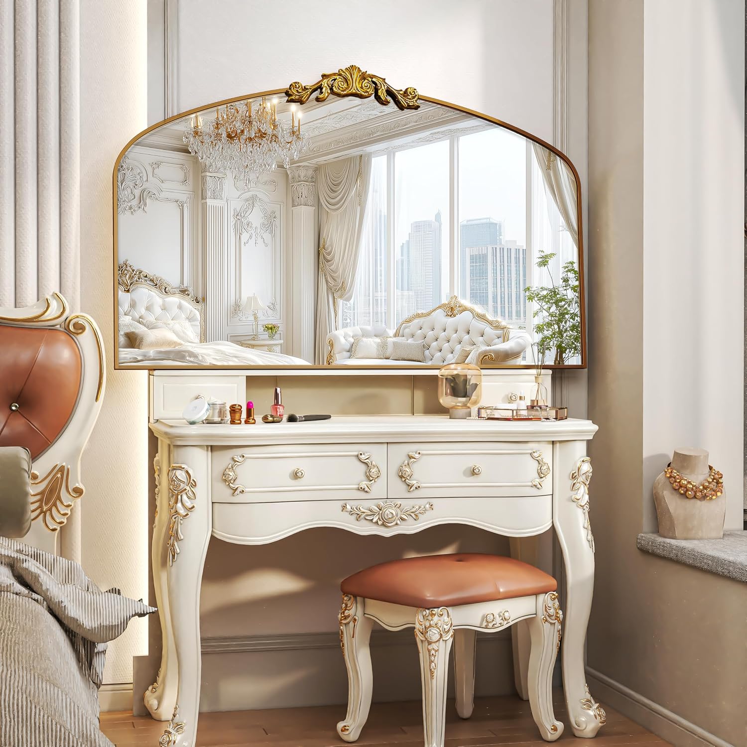 Hasipu Gold Vintage Decorative Mirror KM-LK
