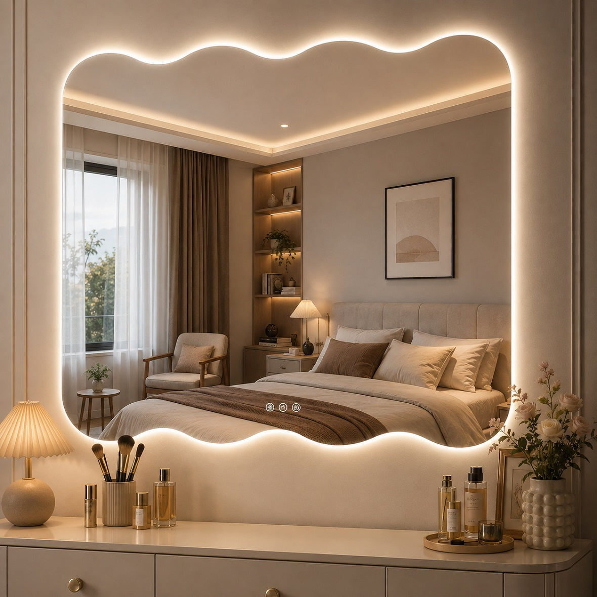 Hasipu Decorative Wall Mirror KM-QJ-WAVE