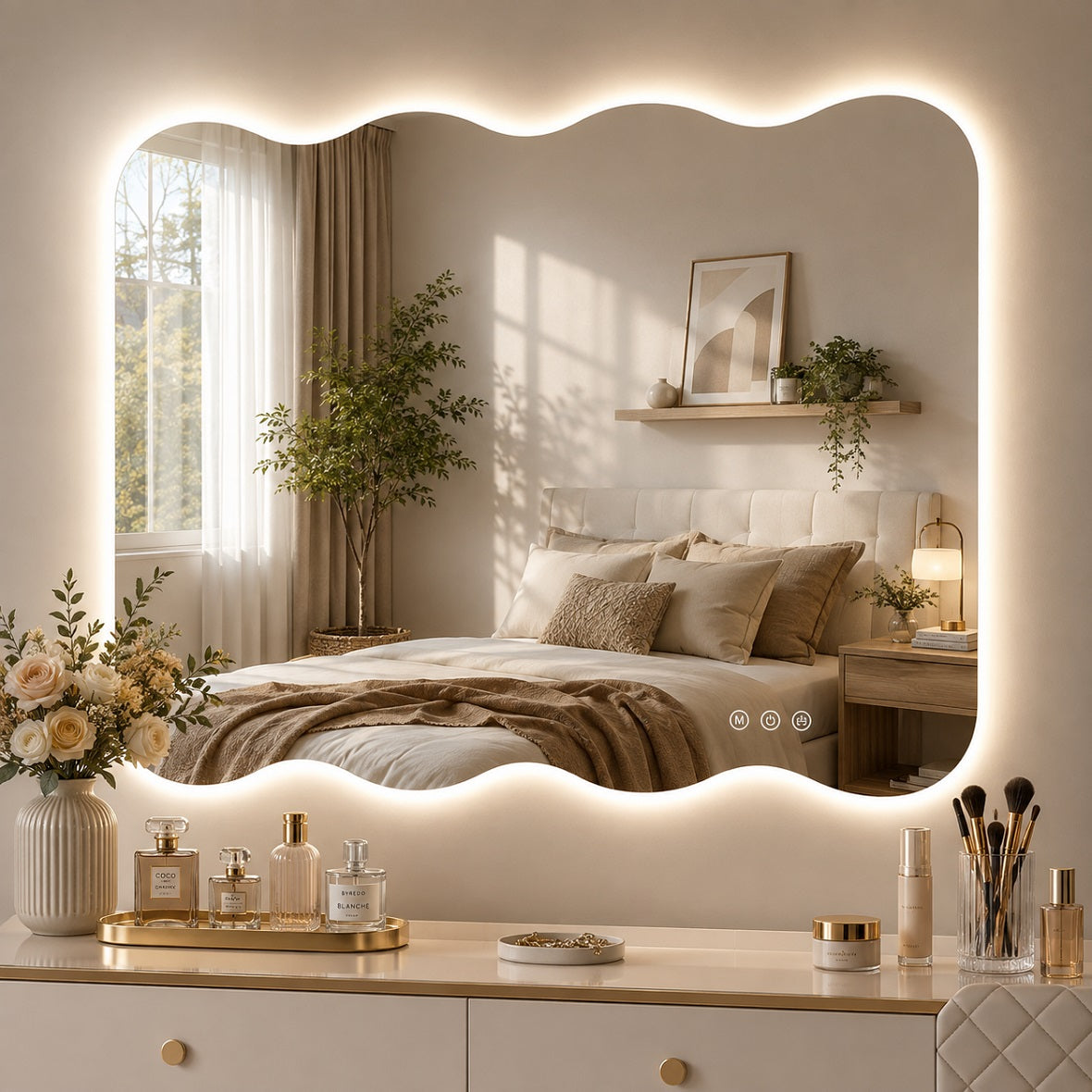 Hasipu Decorative Wall Mirror KM-QJ-WAVE