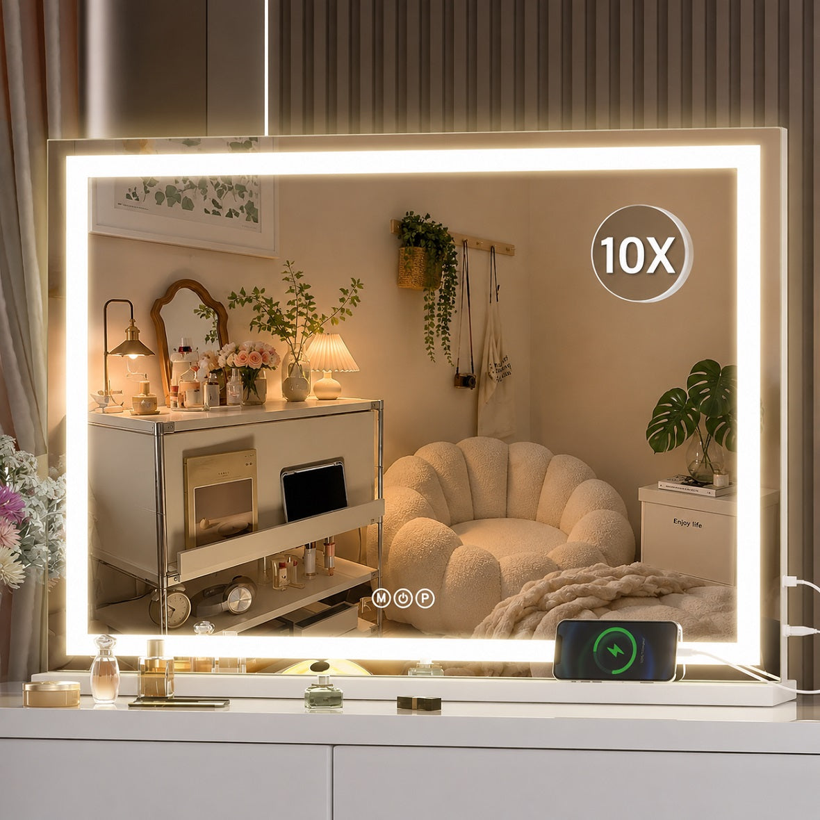 Hasipu LED Vanity Mirror, Makeup Mirror with Lights ZAW9005