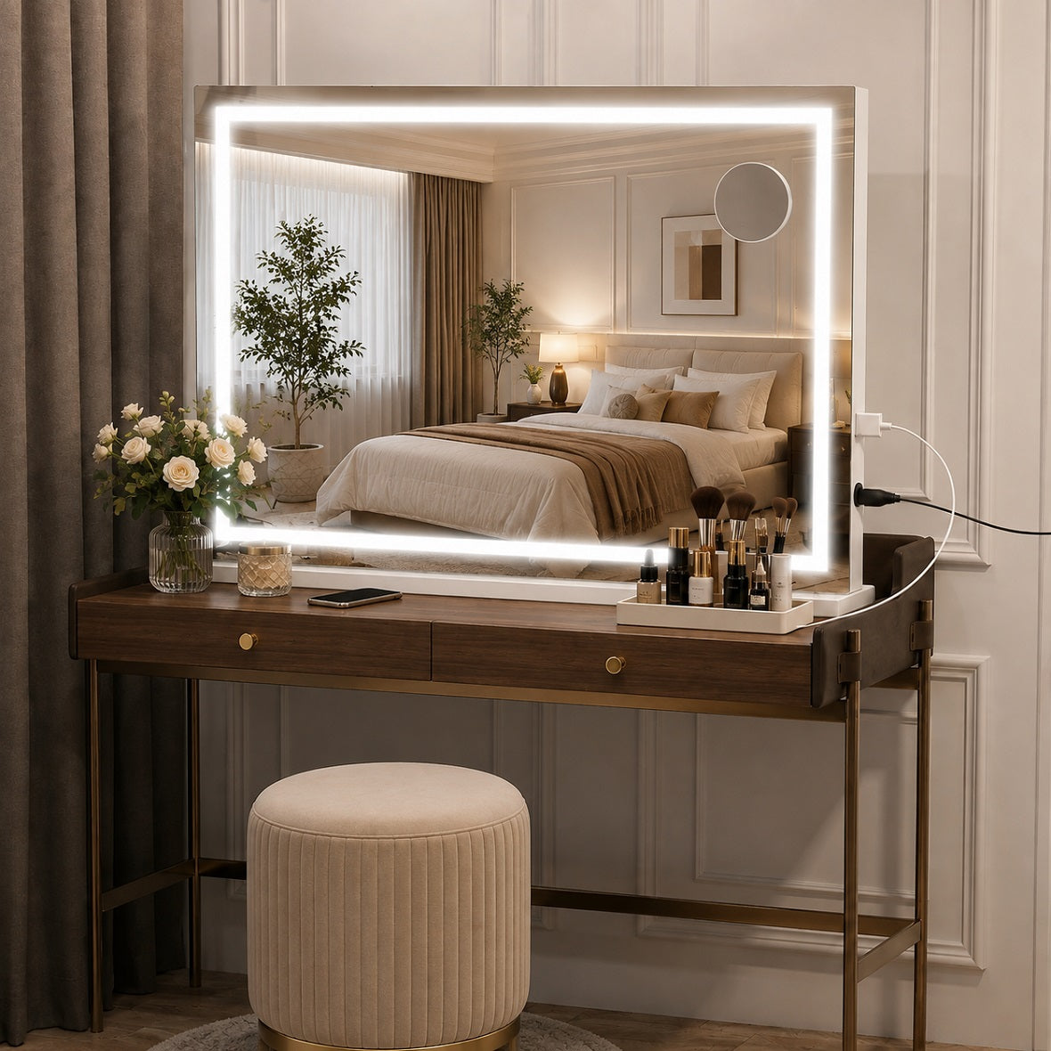 Hasipu LED Vanity Mirror and Makeup Mirror with Lights ZAW9006