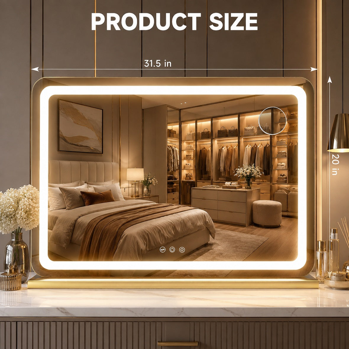 Hasipu LED Makeup Mirror, Vanity Mirror with Lights ZAW9007