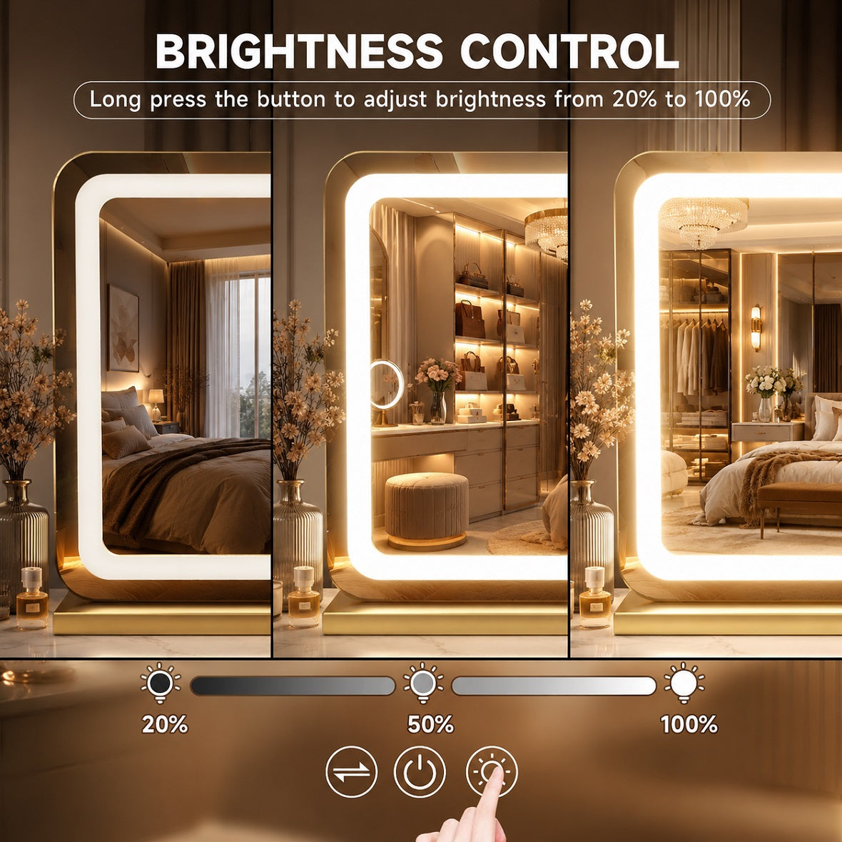Hasipu LED Makeup Mirror, Vanity Mirror with Lights ZAW9007