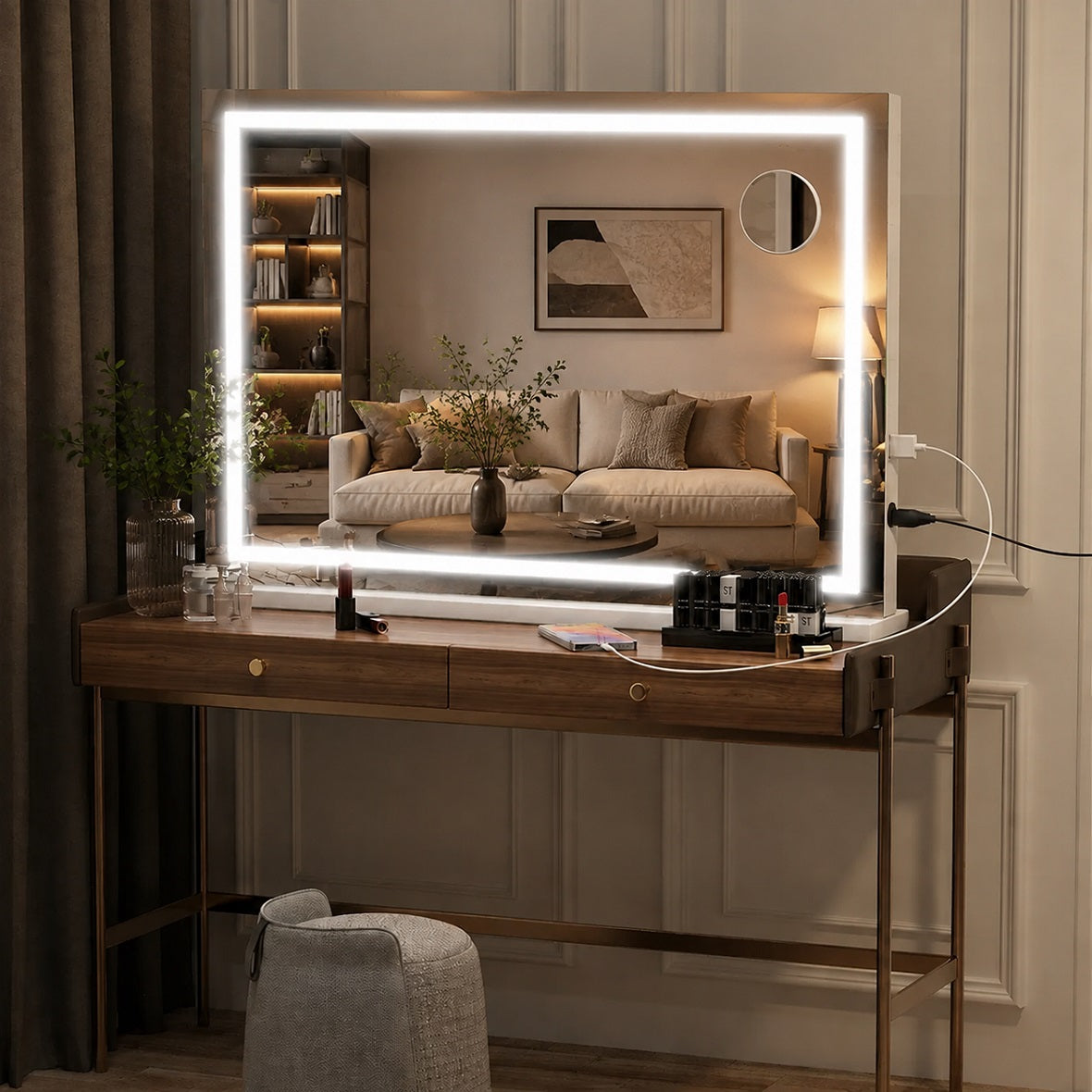 Hasipu LED Vanity Mirror with Lights, Makeup Mirror ZAW9002