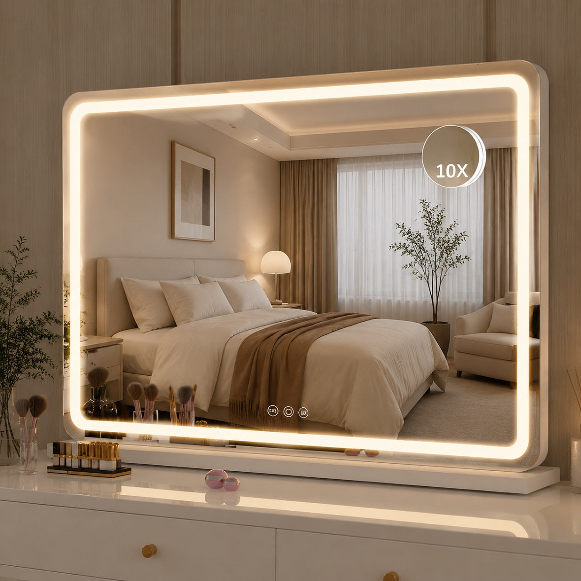 Hasipu LED Vanity Mirror with Lights, Makeup Mirror ZAW9002
