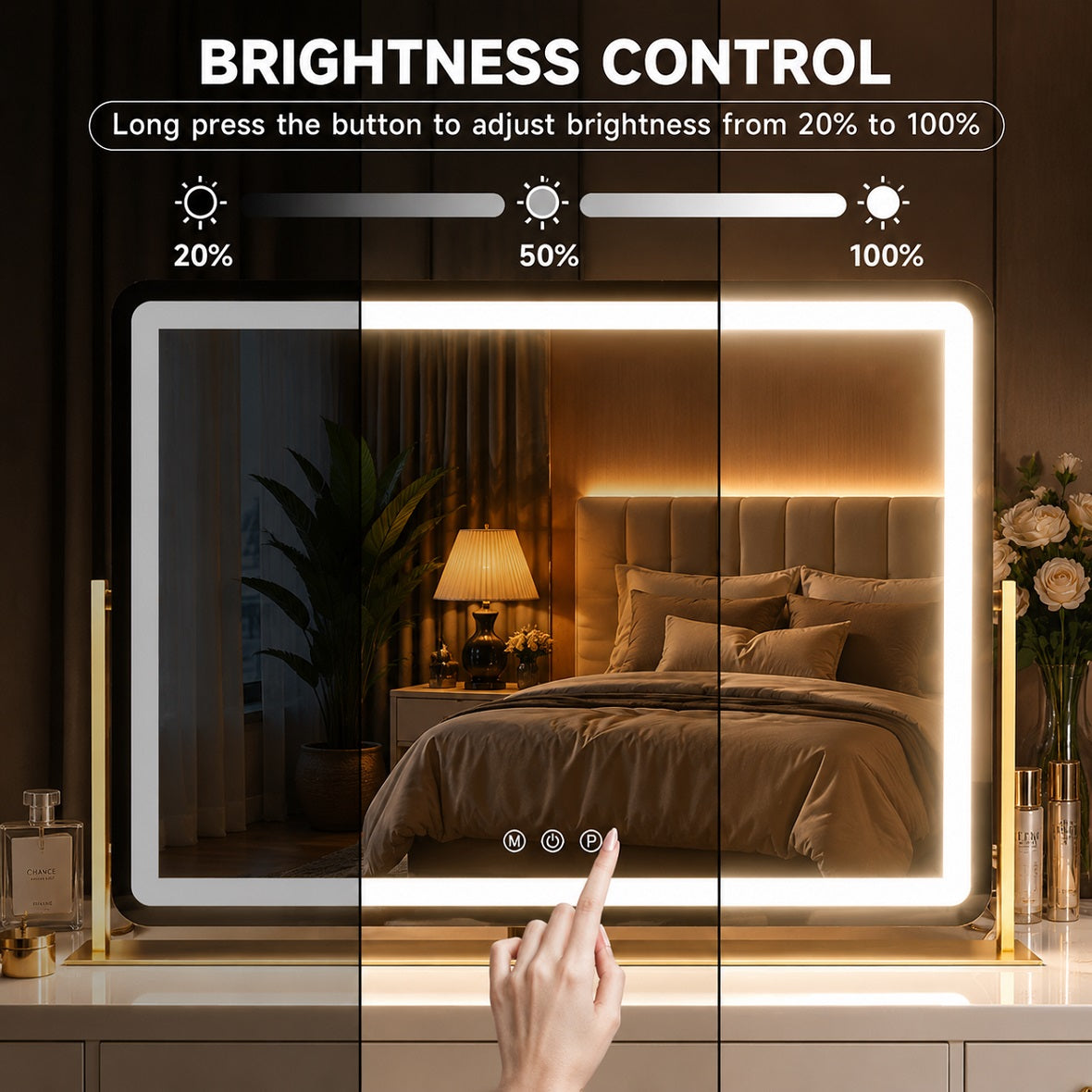 Hasipu LED Makeup Mirror, Vanity Mirror with Lights ZBW9001