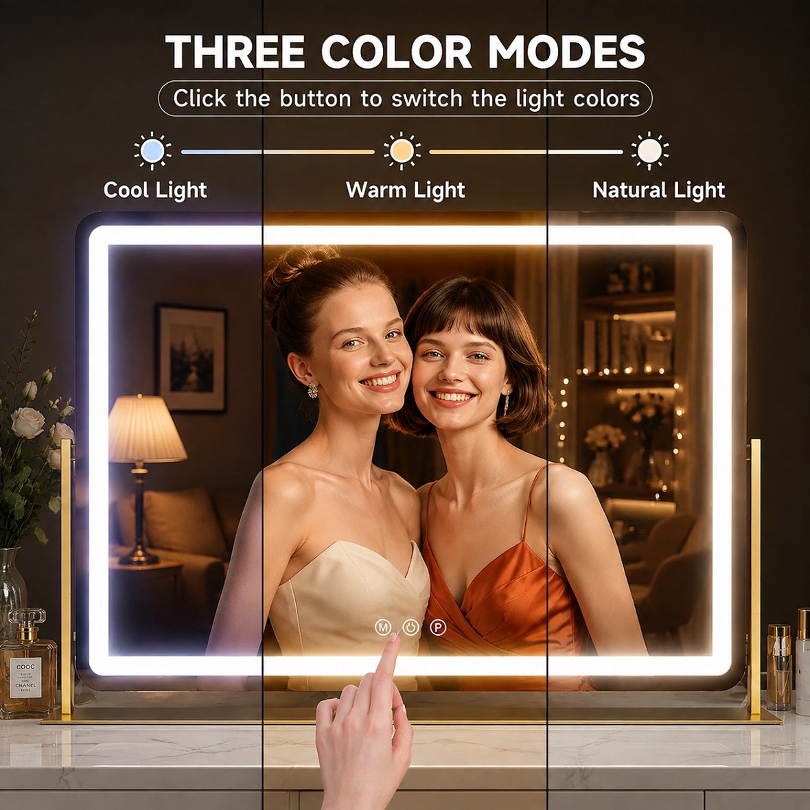 Hasipu LED Makeup Mirror, Vanity Mirror with Lights ZBW9001