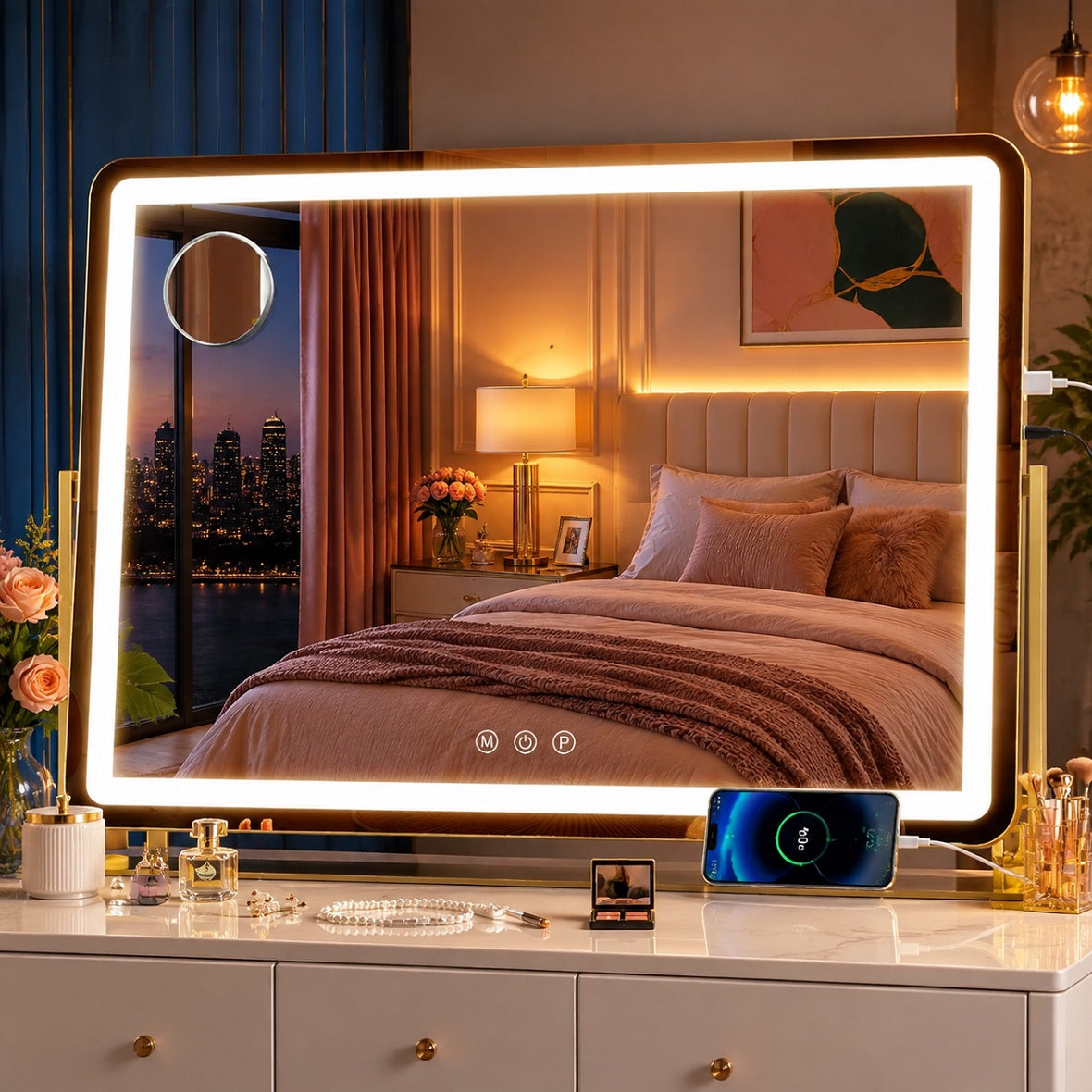 Hasipu LED Makeup Mirror, Vanity Mirror with Lights ZBW9001