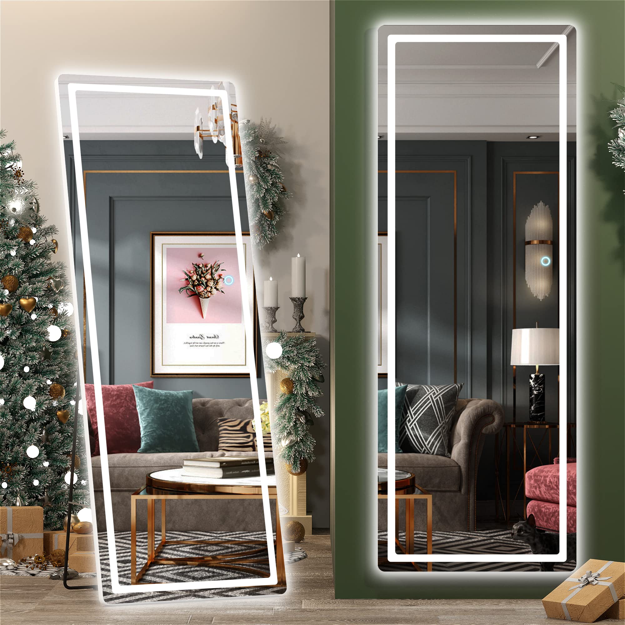 Hasipu black arch mirror full length