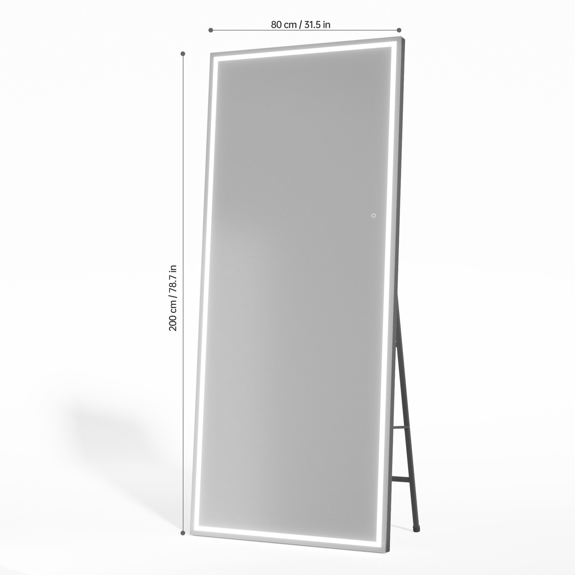 HASIPU Full Length Mirror with Light, Full Length Wall Mirror